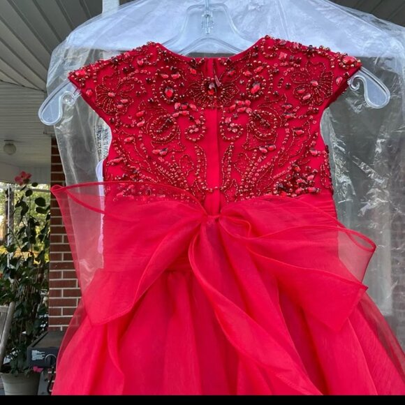 Sherri Hill red pageant dress little girl size 6, new with tags - Picture 7 of 8